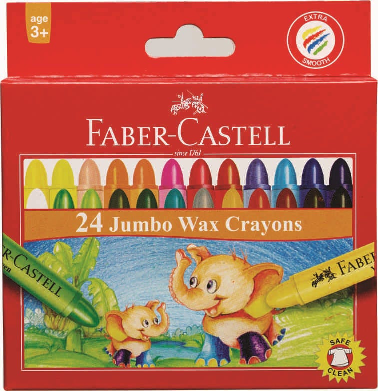Wax Crayons 105Mm Jumbo Jumbo 12 Pcs