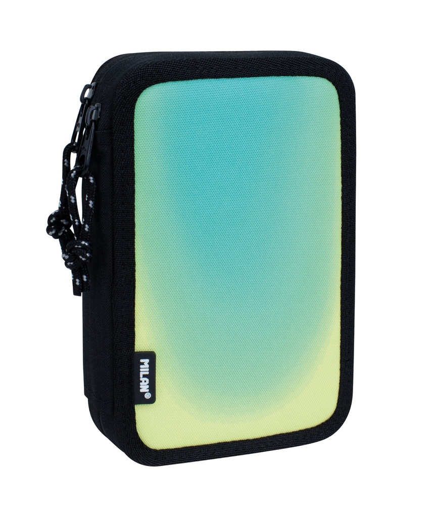 Art Kit Pencil Case 2-Decker Cnt.Sunset Black,Green