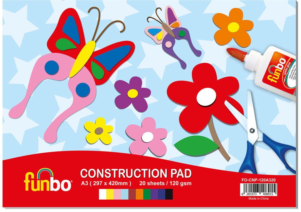 Construction Pad A3, 120g,20 Sheets,10