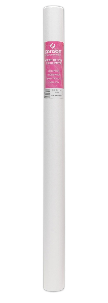 Rl Silk Paper Canson 50X500Cm 20GSM White 1