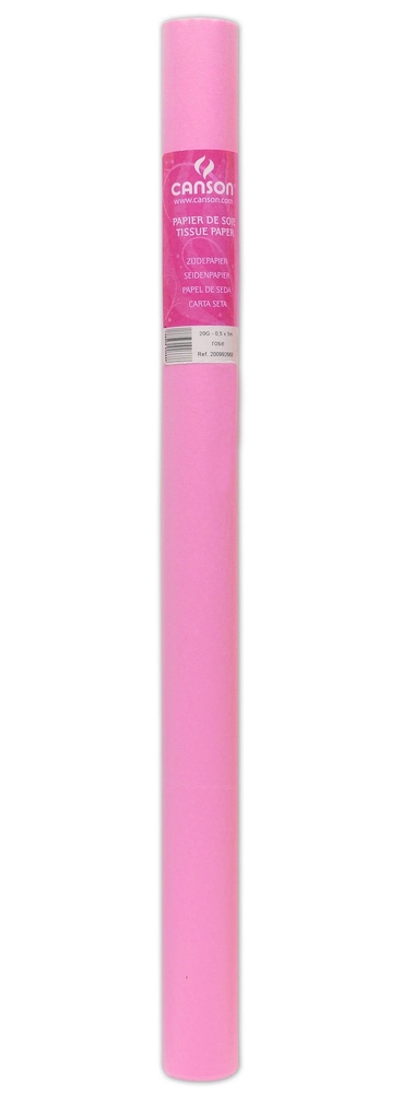 Rl Silk Paper Canson 50X500Cm 20GSM Candy Pink 61