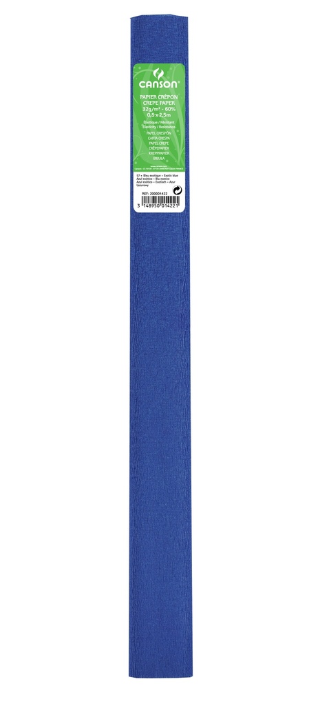 Crepe Paper 50X250CM/30GSM STD Roll Blue 57 Canson