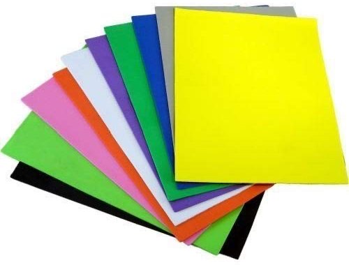 Eva Foam A4 W Glue Assorted 10 Color