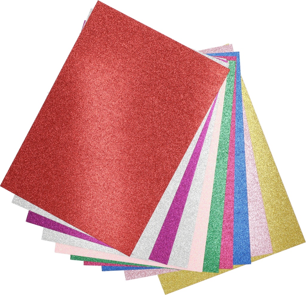 Glitter Card Paper A3 250Gsm Assoretd 10 Color