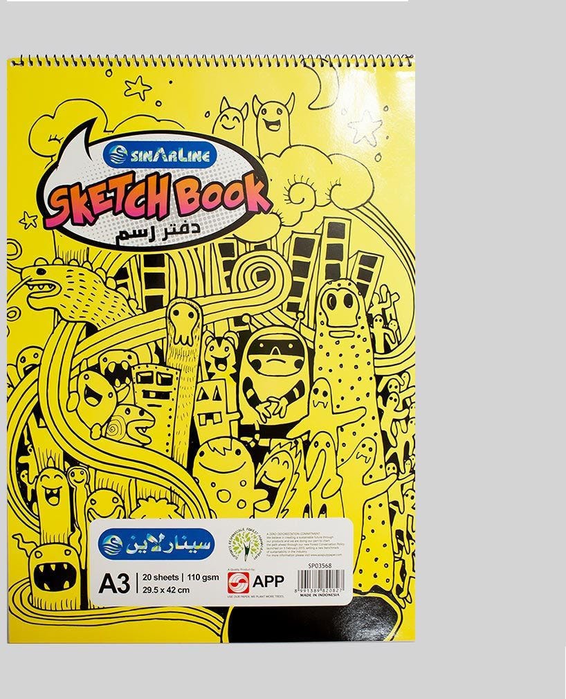 Sketch Book Spiral A3 Portrait 20'S