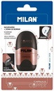 Blister pack eraser with pencil sharpener CAPSULE Copper series, black