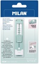 Blister pack eraser with pencil sharpener STICK + Edition series, turquoise
