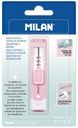 Blister pack eraser with pencil sharpener STICK + Edition series, pink