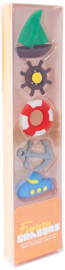 Erasers Set 5 Beach