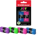 Eraser Eco-Friendly & Thermoplastic Rubber 40 Ð¥ 20 Ð¥ 10 Mm Erichkrause Rainbow (In Blister 2 Pcs)