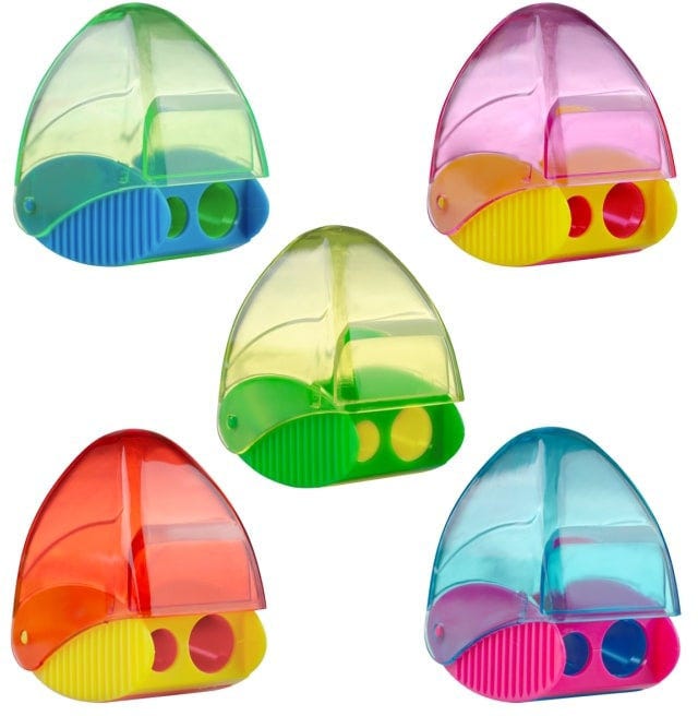 Sharpener,"Snappy" Plastic Single With Deposit, Mixed Colours
