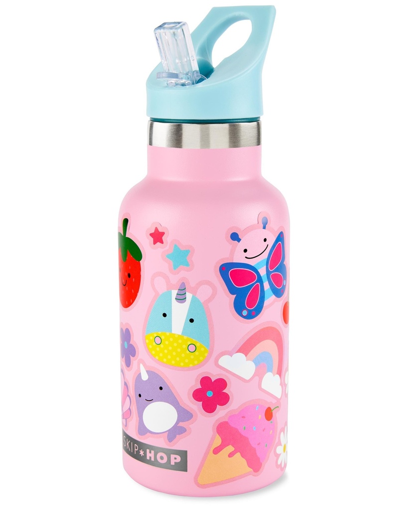 Skip Hop Stainless Steel Canteen Bottle - Pink