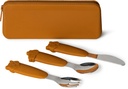 Citron 2023 Silicone Cutlery Set with Pouch Caramel