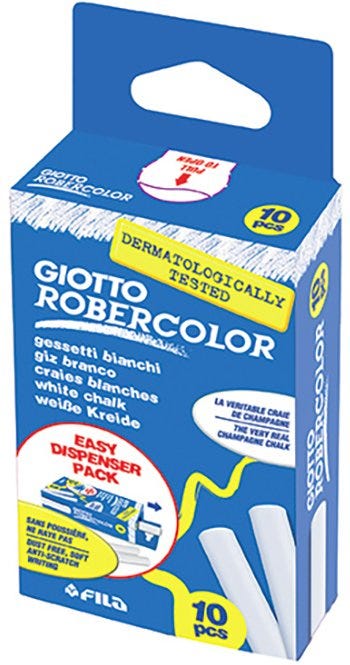 Chalk White Giotto Robercolor Hangable box 10 pcs