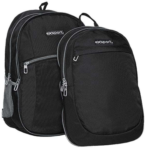 Backpack 2in1 Multiple Compartment 17.5in, DIVE (Plain) -Exsport