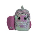 Backpack Doble Side Sequin face 14" & Lunch Bag Pencil Case GB2414