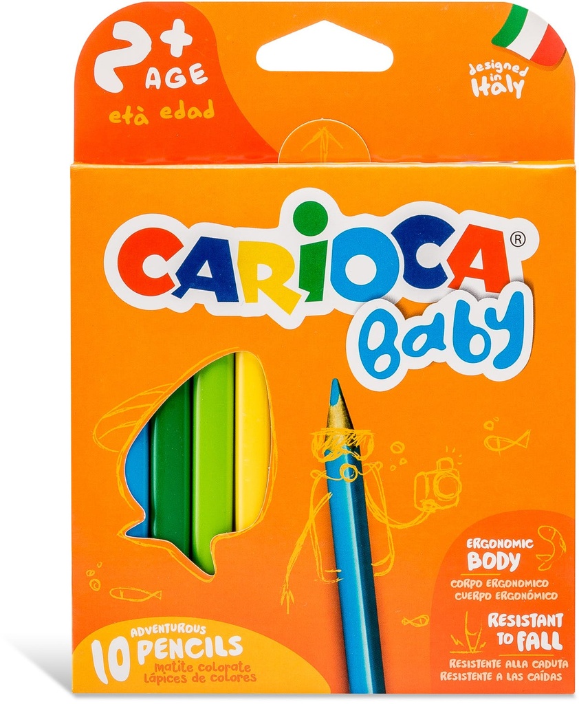 Color Pencil Maxi Set of 10pcs, Kids +2