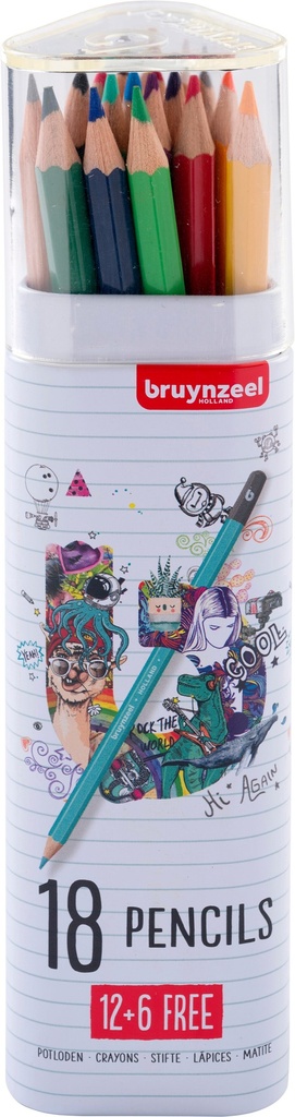 Bzl Colour Pencil 12+6 Free#