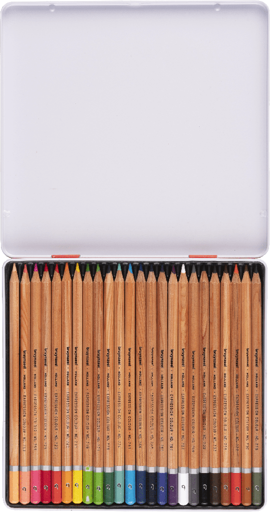 Bruynzeel Expression color pencil tin | 24 colors