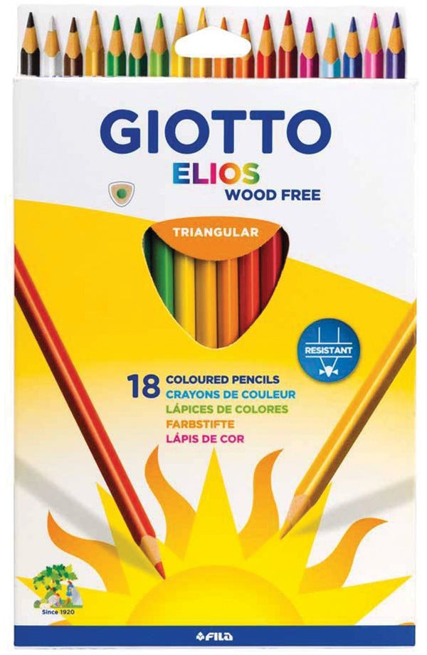 Colored Pencil Set of 18 pcs, Giotto Elios