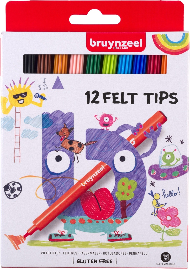 BZL KIDS FELT TIPS SET 12