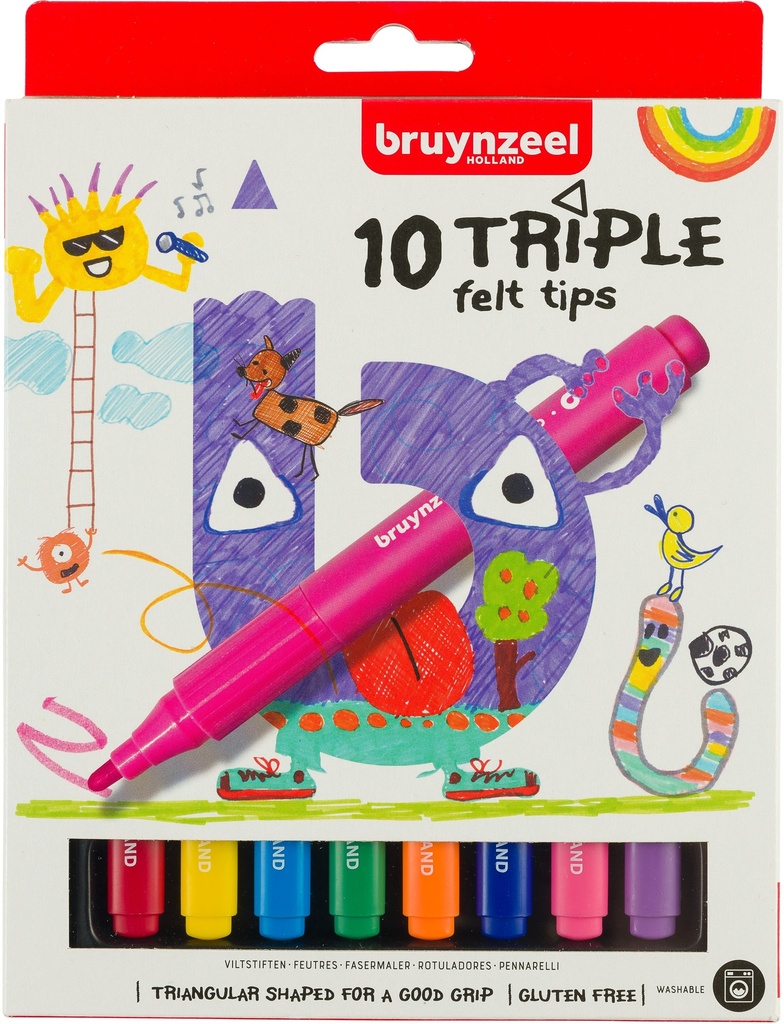Bzl Felt Tips Triple Set 10#