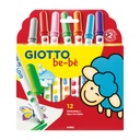 Felt tip Marker, Jambo, Set of 12, Giotto be-bè