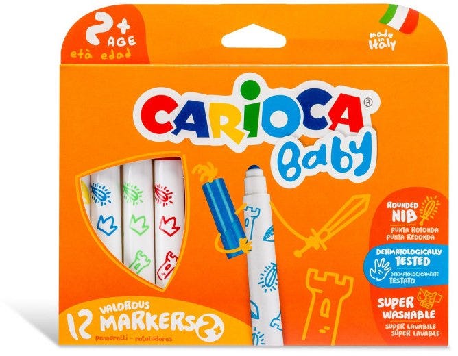 Carioca Baby Marker 2+  Box  12Pcs