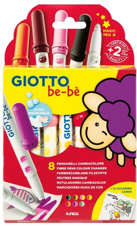 Felt tip Marker, Color Changer, Set of 8 pcs, Giotto be-bÃ¨