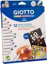 Felt Marker Multi Surfaces Set of 12 - Giotto Decor Materials