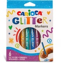 Glitter Markers Box 6 Pcs Carioca