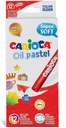 Oil Pastels Set Of 12 Colors, Maxi Ã˜ 10, Carioca