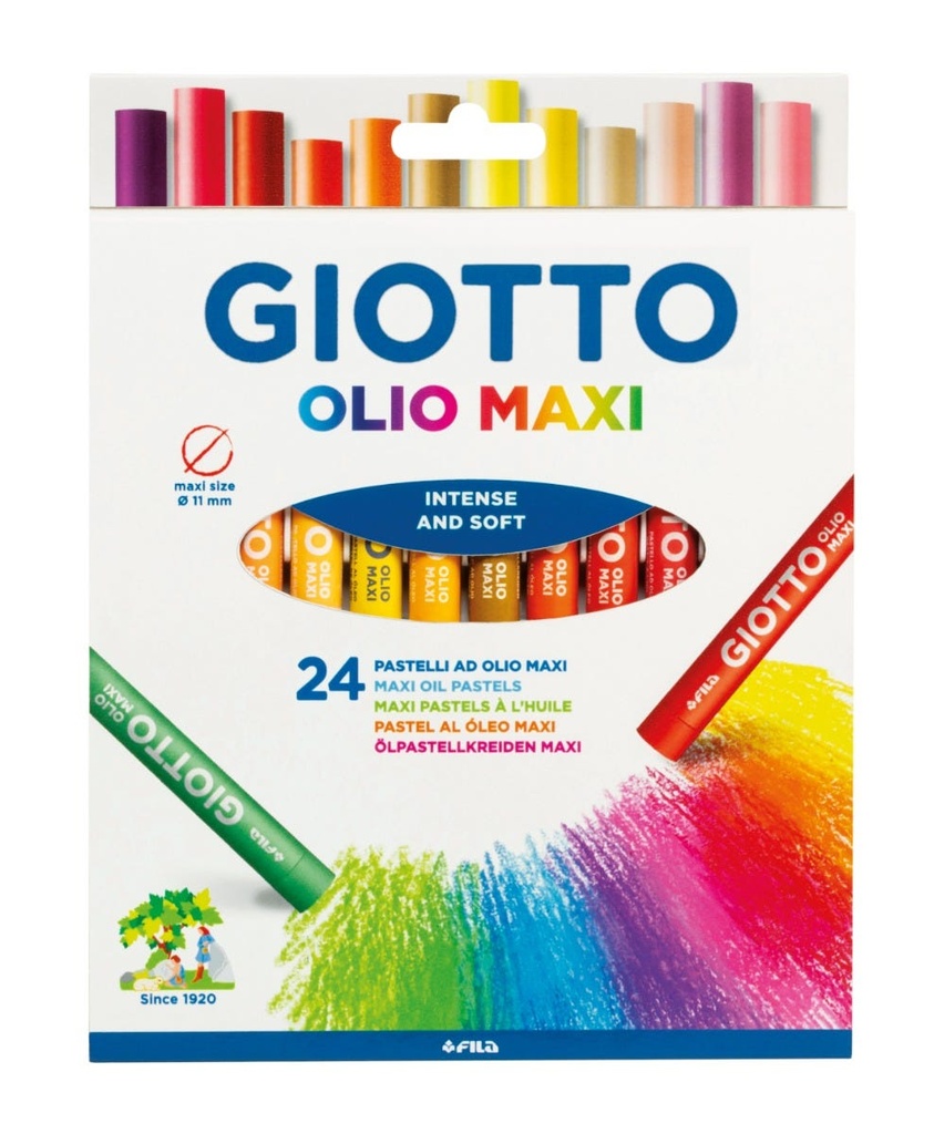 Oil Pastel Jumbo, Set of 24 pcs, Giotto Olio Maxi