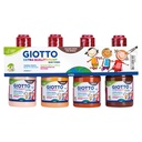 Tempera School Paint Extra Quality, Set 4 x 250 ml, Skin colors - Giotto