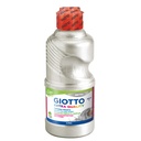 Tempera School Paint Extra Quality 250 ml, Silver Metal - Giotto