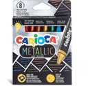 Crayons Wax, Metallic Color, Set Of 8 Pcs, Carioca