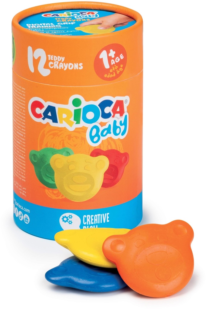 Crayons Baby +1, Teddy Shaped, Set of 12Pcs