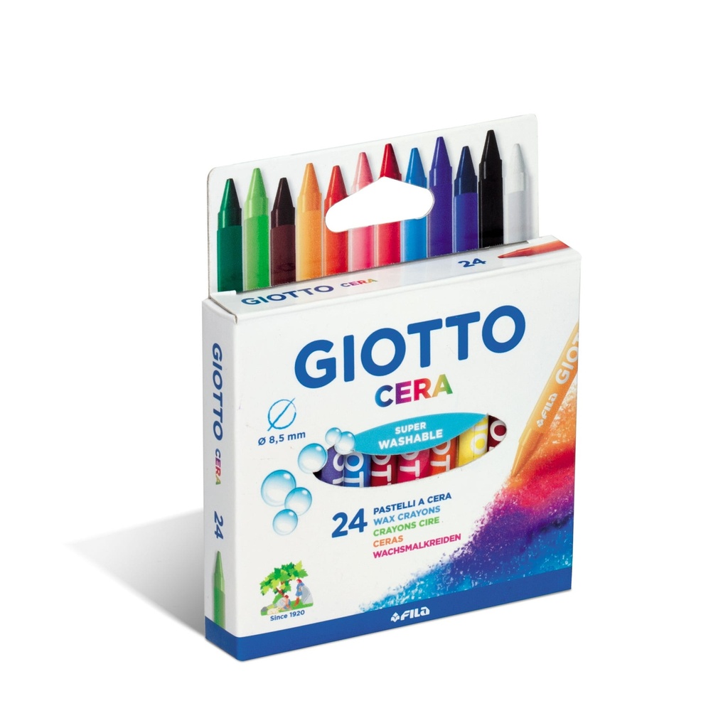 Wax Crayons Set 24 pcs, Giotto Cera
