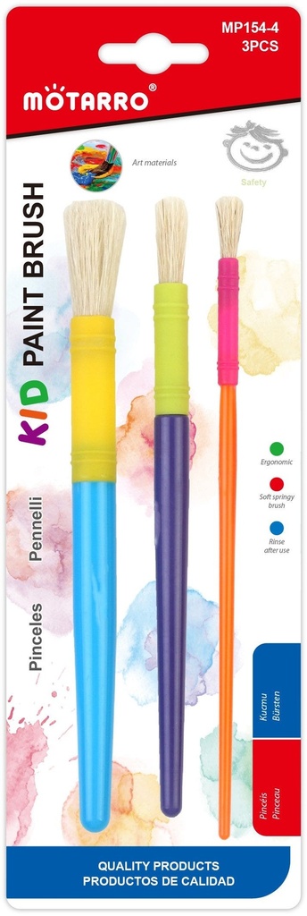 Brush Paint Pole Pig Set of 3Pcs