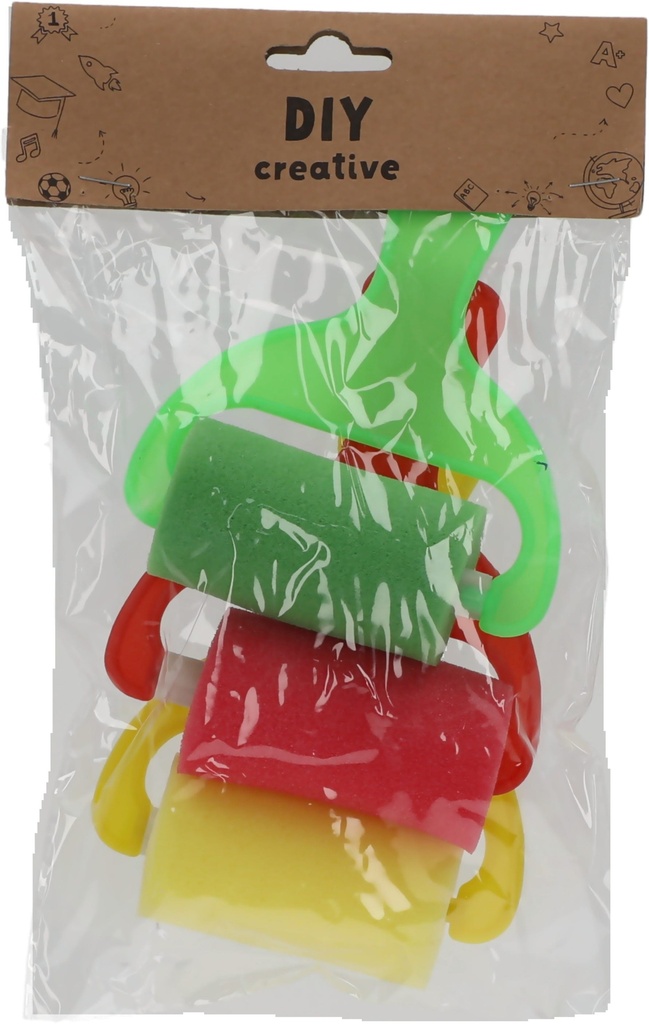 Sponge Brush Size: 13x10x3.5cm green,yellow,red