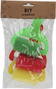 Sponge Brush Size: 13x10x3.5cm green,yellow,red