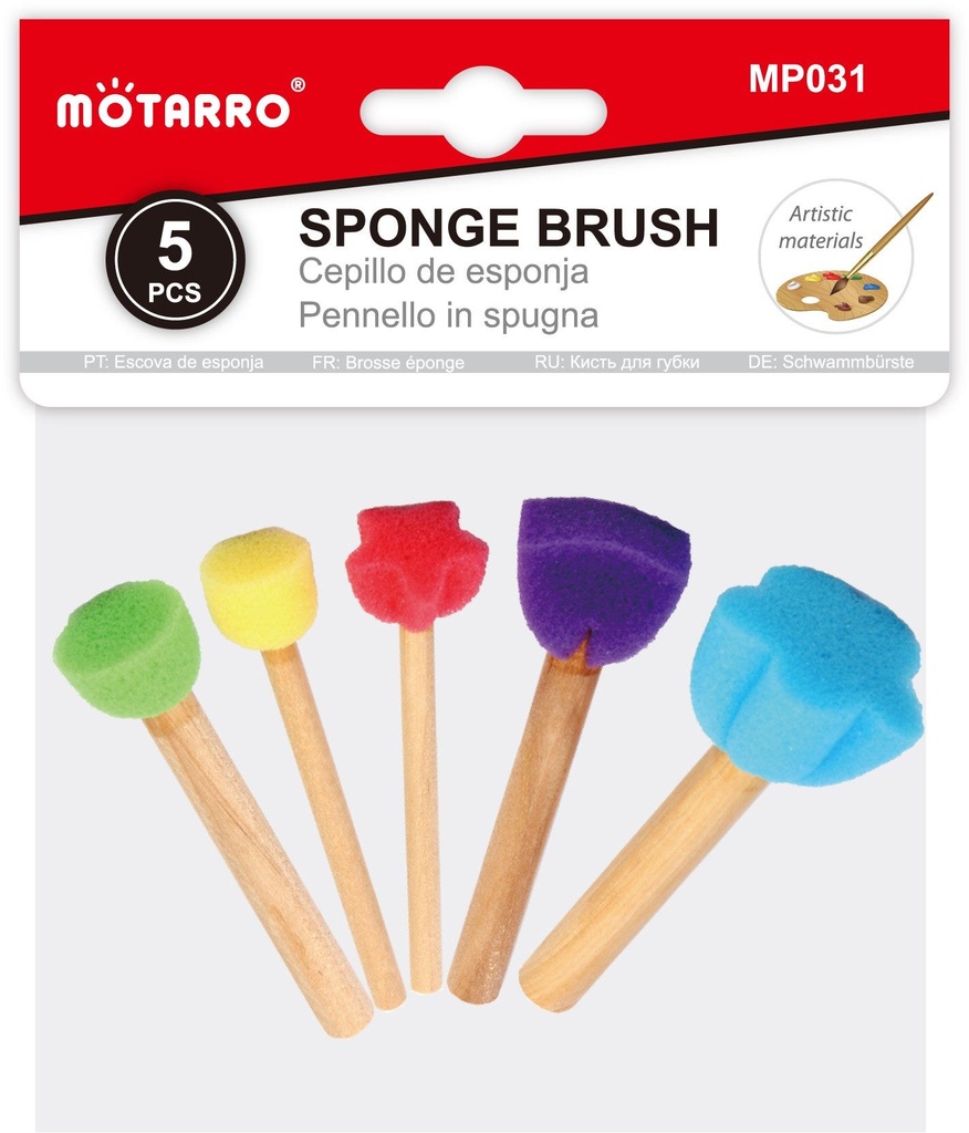 Sponge Brush Set of 5pcs - Flower Shape