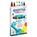 Felt Tip Marker Jumbo, Set of 6 pcs, Giotto Turbo Maxi