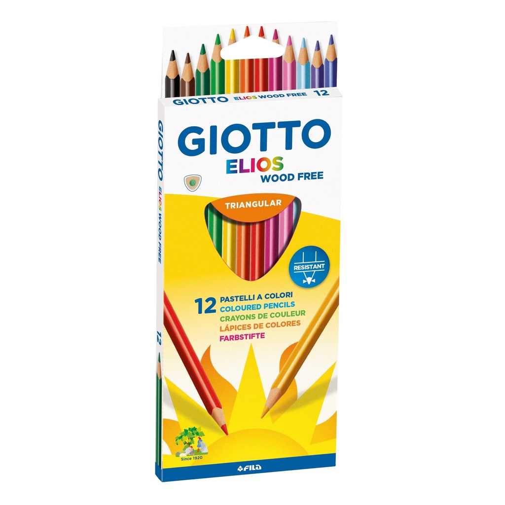 Colored Pencil Set of 12 pcs, Giotto Elios