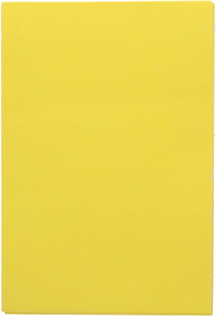 Eva Foam A4 W Glue #7 Yellow Packet of 10pcs