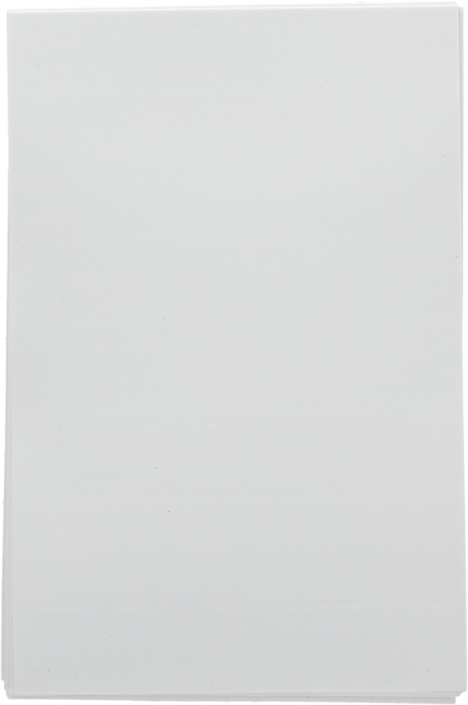 Eva Foam A4 W Glue #21 White Packet of 10pcs