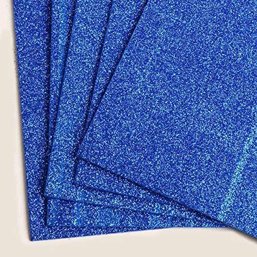 Glitter Eva Foam A3 W Glue #10 D Blue Packet of 10pcs