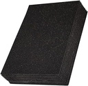 Glitter Eva Foam A3 W Glue #14 Black Packet of 10pcs