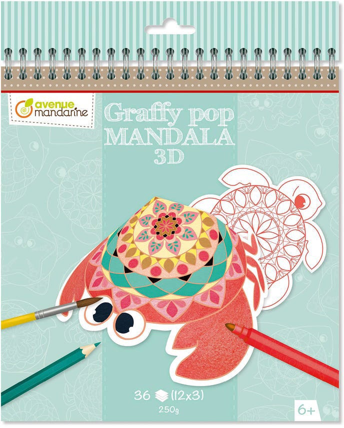 Graffy Pop Mandala 3D, Marine Animals