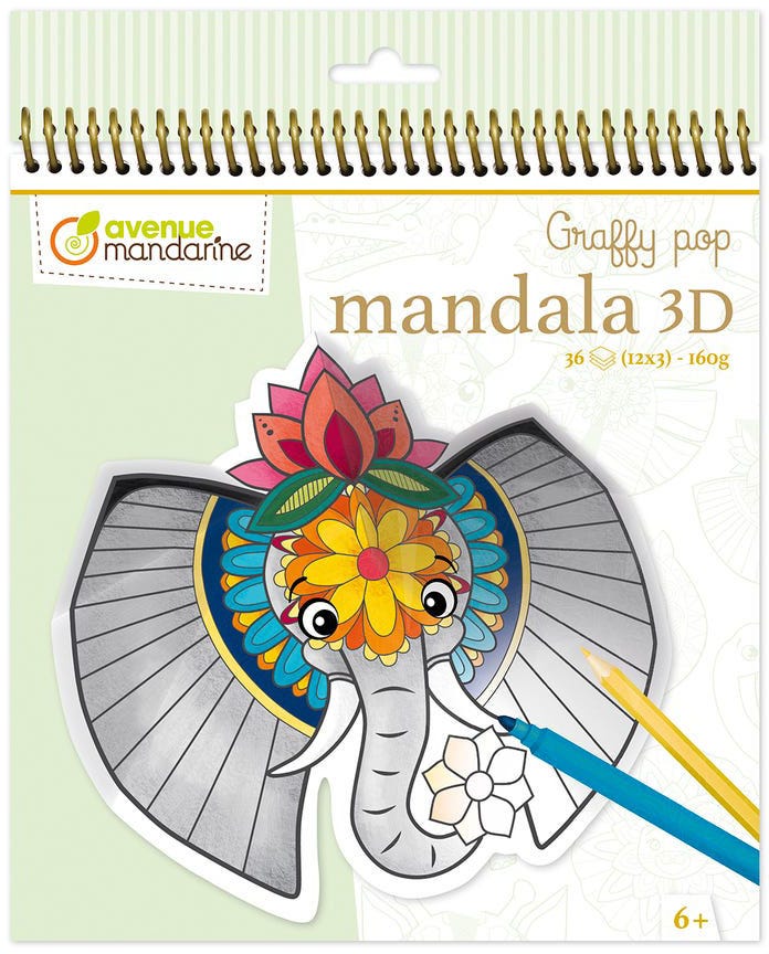 Graffy Pop Mandala 3D, Animals Of The Savannah